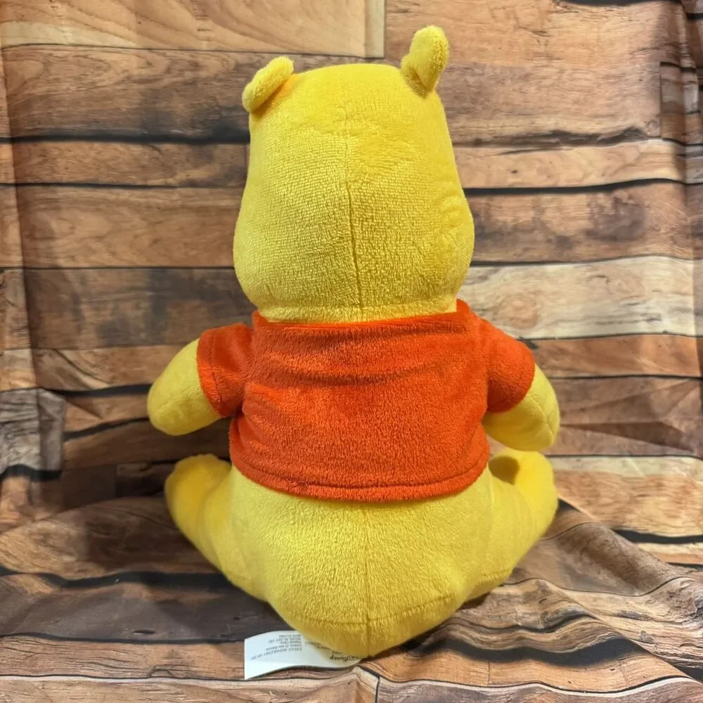 Disney Winnie the Pooh Bear Plush Stuffed Animal Toy 10" Soft Red Shirt Cuddly - Picture 4 of 8